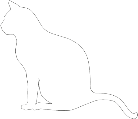 Контур кошки