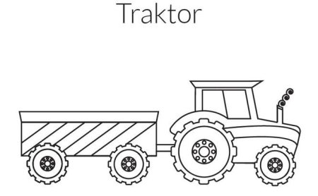 Трактор трафарет для пряника
