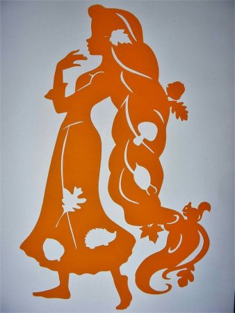 Силуэтное вырезание осень