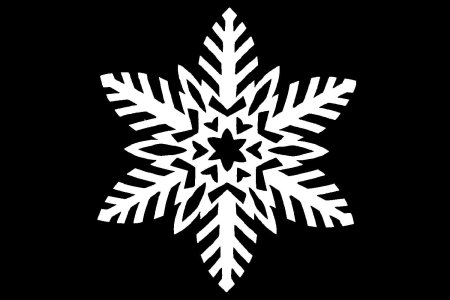 Новогодние снежинки трафареты