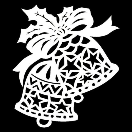 Новогодние трафареты на окна для вырезания