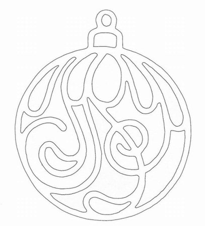 Вытынанки на окна новогодние елочные игрушки