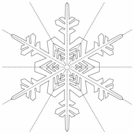 Снежинки из бумаги трафареты для вырезания