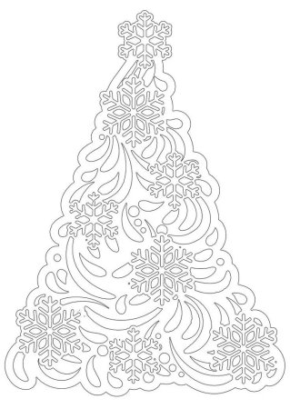 Новогоднее украшения на окна