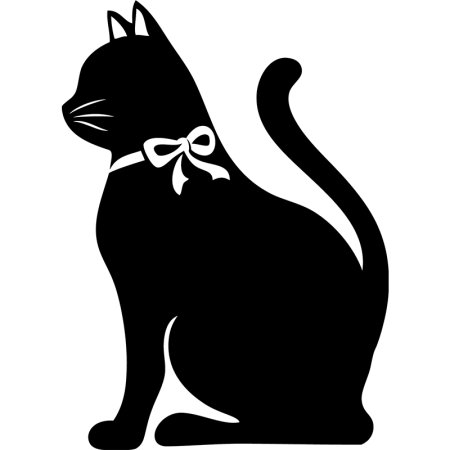 Силуэт кошки на окне