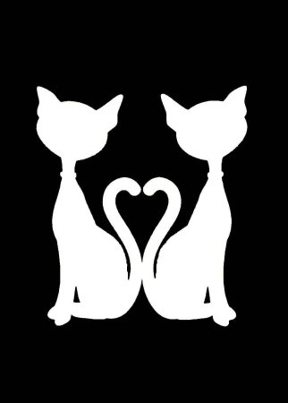 Трафареты котов для декора