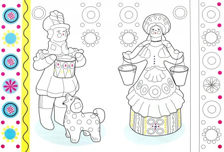 Дымковская игрушка свистулька раскраска