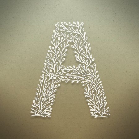 Ажурные буквы для вырезания