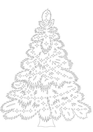 Вытынанки елка