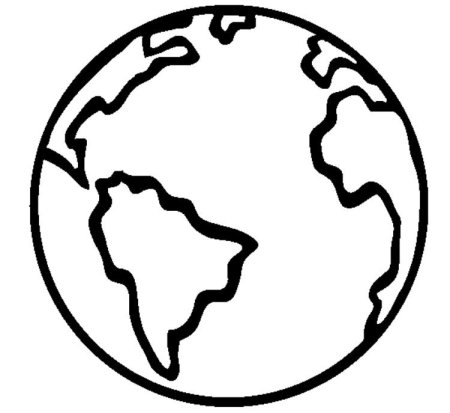 Планета земля раскраска для детей