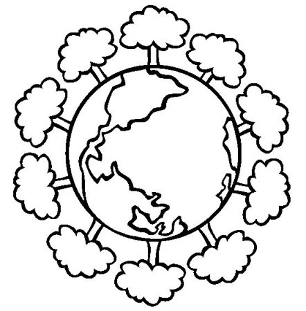 Чистая Планета раскраска