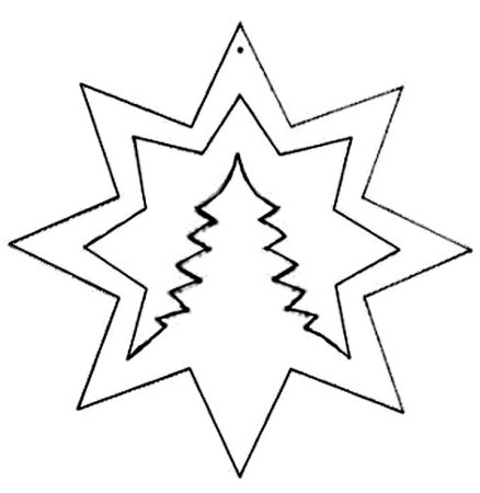 Вытынанка елочка