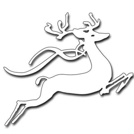 Новогодние олени на окно вырезалки