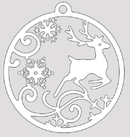 Новогодние трафареты на ок