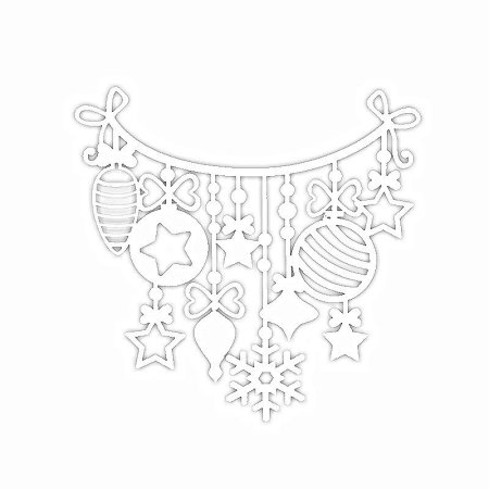 Флажки новогодние трафареты