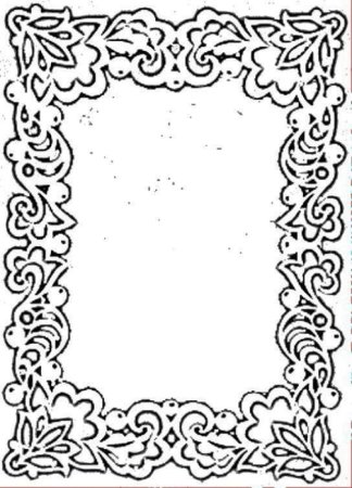 Ажурные рамки из бумаги