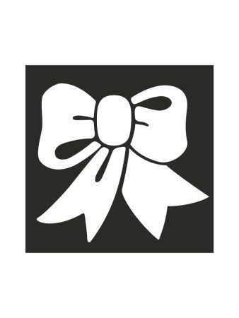 Трафарет бантика для вырезания