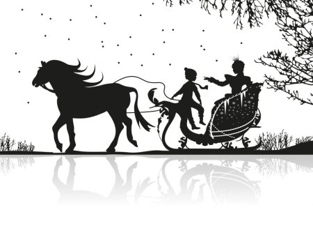 Снежная Королева силуэт