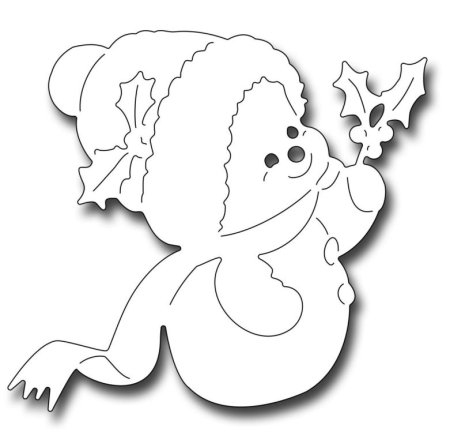 Новогодние вытынанки Снеговик