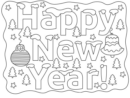 Трафарет Happy New year