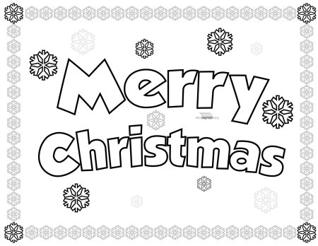 Merry Christmas раскраска