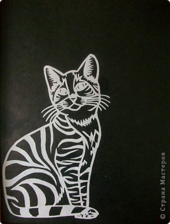 Вытынанка кот