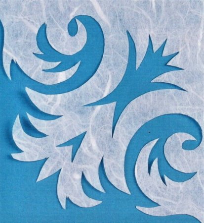 Морозные узоры трафарет