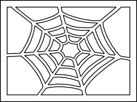 Паутина трафарет