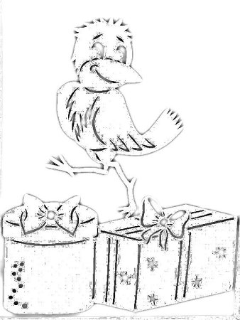 Вытынанка Новогодняя Простоквашино