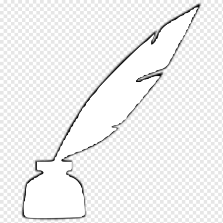 Перо и чернила трафарет