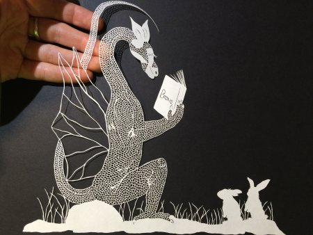 Ажурное вырезание дракон