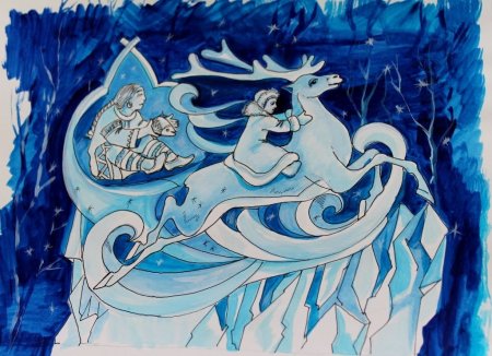 Рисунок на тему Снежная Королева