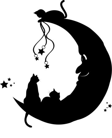 Котик на месяце