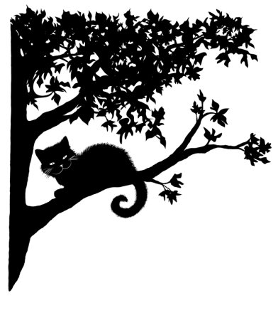 Кот на дереве