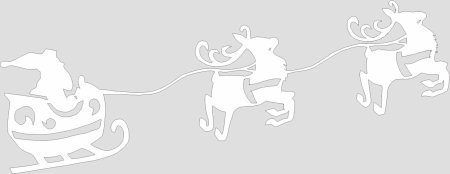 Новогодние украшения на окна сани