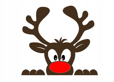 Украшения на окна олень