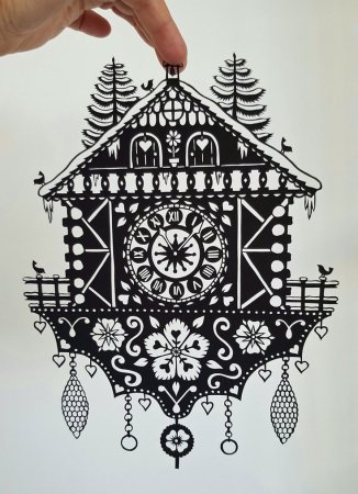 Часы-раскраска. Новогодние