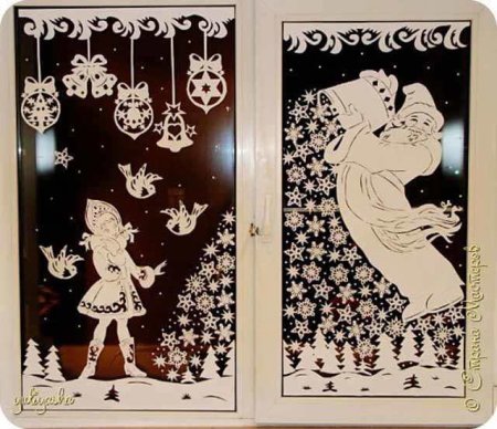 Новогодние сюжеты на окна