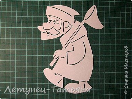Вытынанка дед Мороз и лето