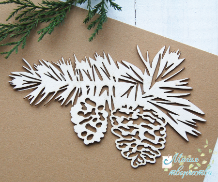 Новогодние веточки из бумаги