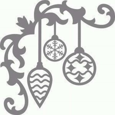 Трафареты на окна угловые