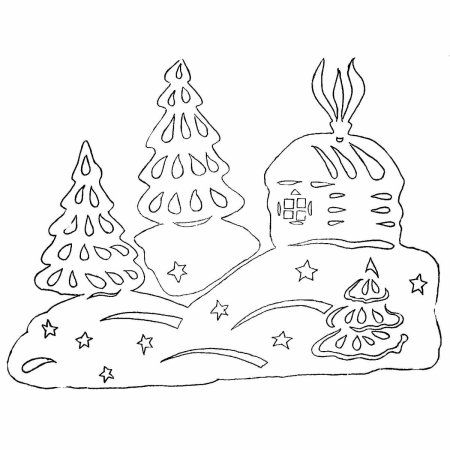 Вытынанки новогодние