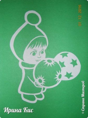 Раскраска Маша и медведь Новогодняя