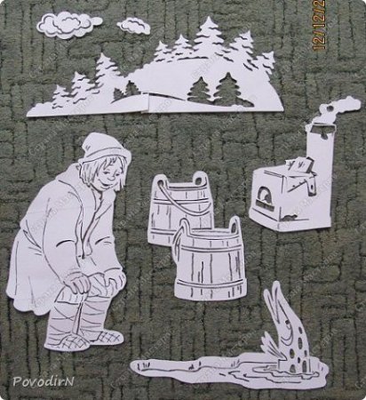 Украшение окон на новый год Емеля