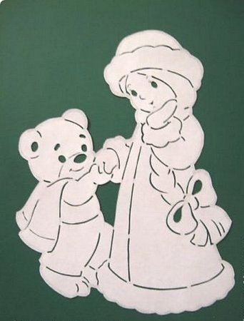 Трафареты на окна новогодние дед Мороз