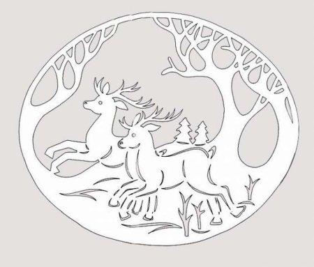 Рисунки для вырезания на окна