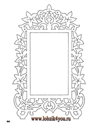 Ажурная рамка из фанеры