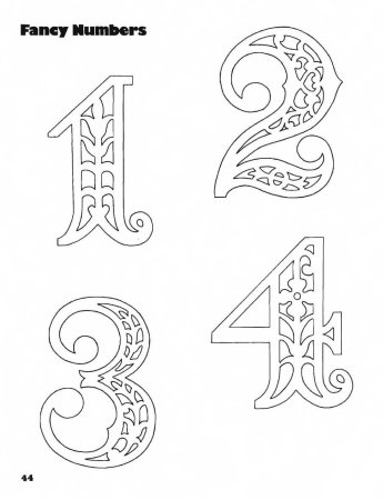 Трафареты на окна цифры