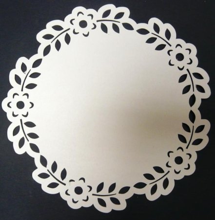 Салфетка ажурная вырезать