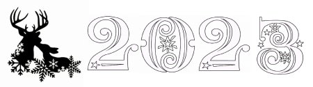 Трафаретки на окна к новому году 2021